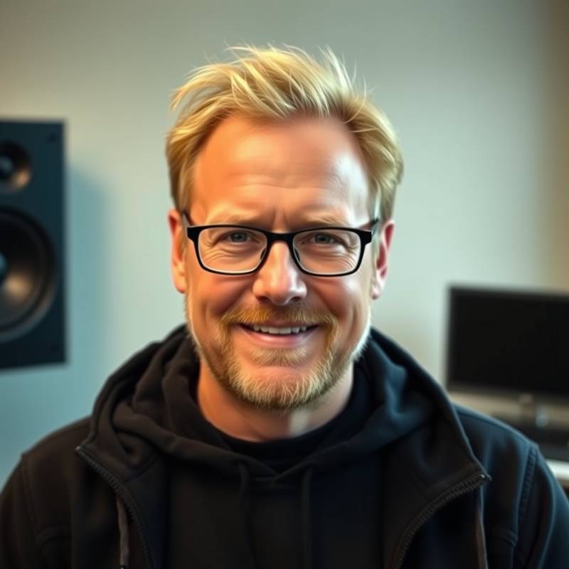 Portræt af Anders Nielsen, Chefinstruktør ved Lyddesign Akademiet